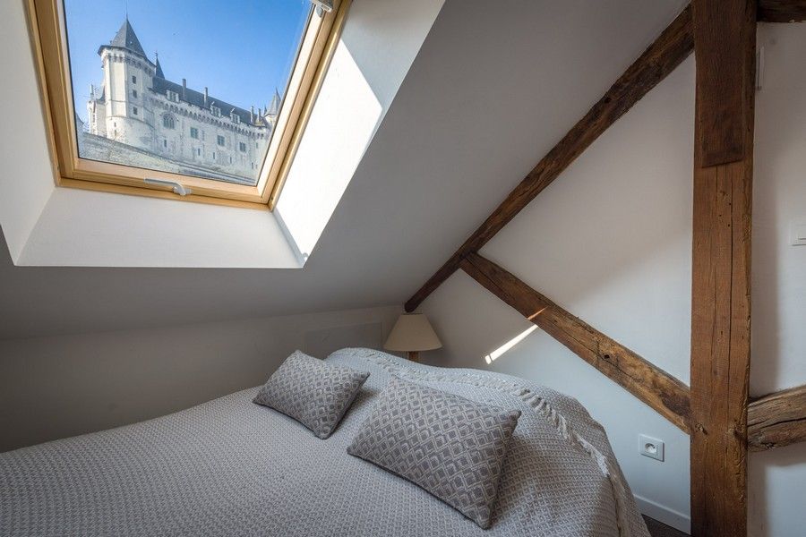 Location d'appartement de vacances avec vue sur le château de Saumur